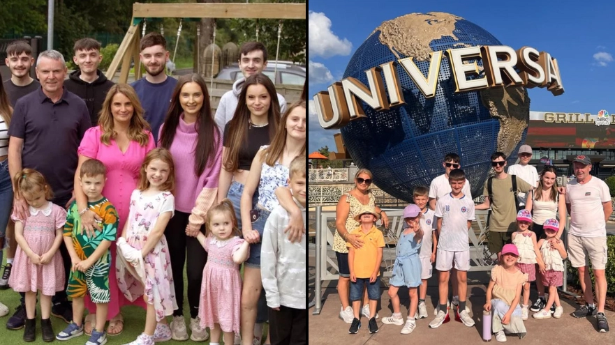 How UK's largest family with 22 kids the Radfords have afforded 20 holidays this year