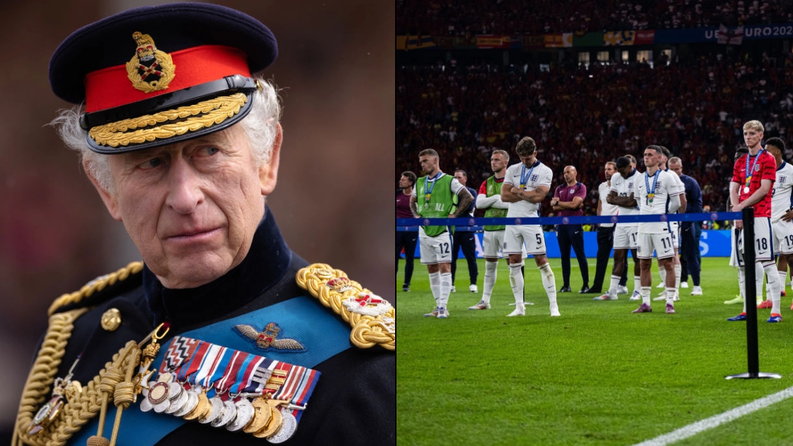 The King sends message to Gareth Southgate and England team following defeat in Euro 2024 final
