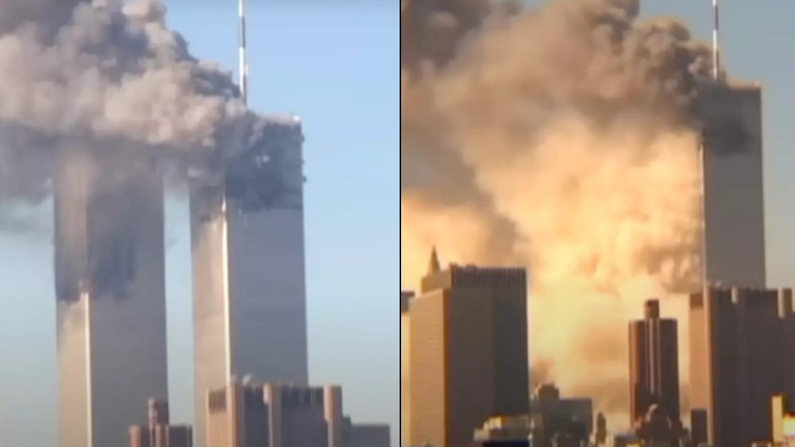 New footage of 9/11 Twin Tower collapse from 'unseen angle' was released after 23 years