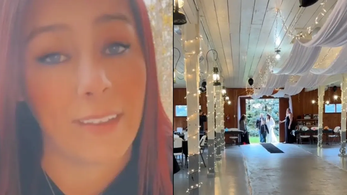 Bride gives emotional response to why guests failed to show up to wedding in viral video