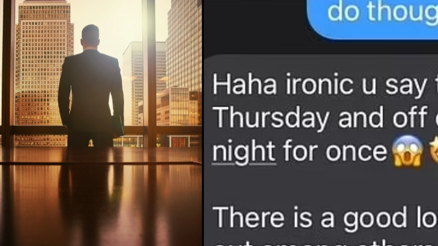 Woman warned to report boss after she shares text messages he sent her out of hours