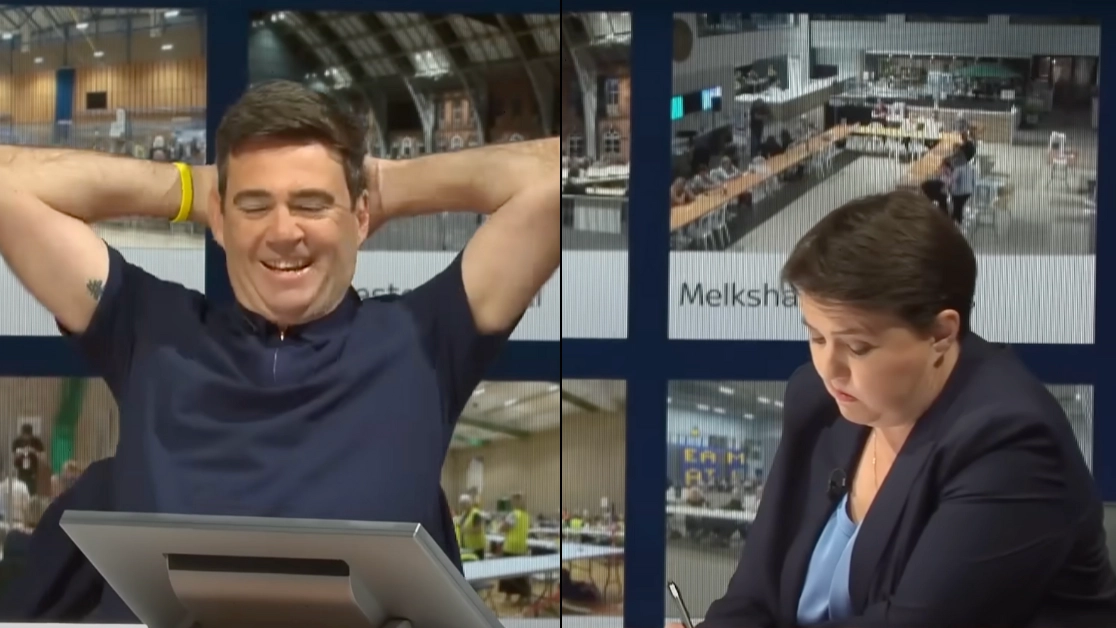 Brits baffled after hearing suspicious sounding moaning during live election coverage