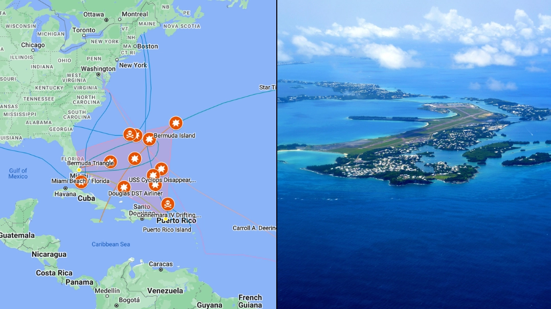 Creepy thing you might find when you try to search for the Bermuda Triangle on your iPhone