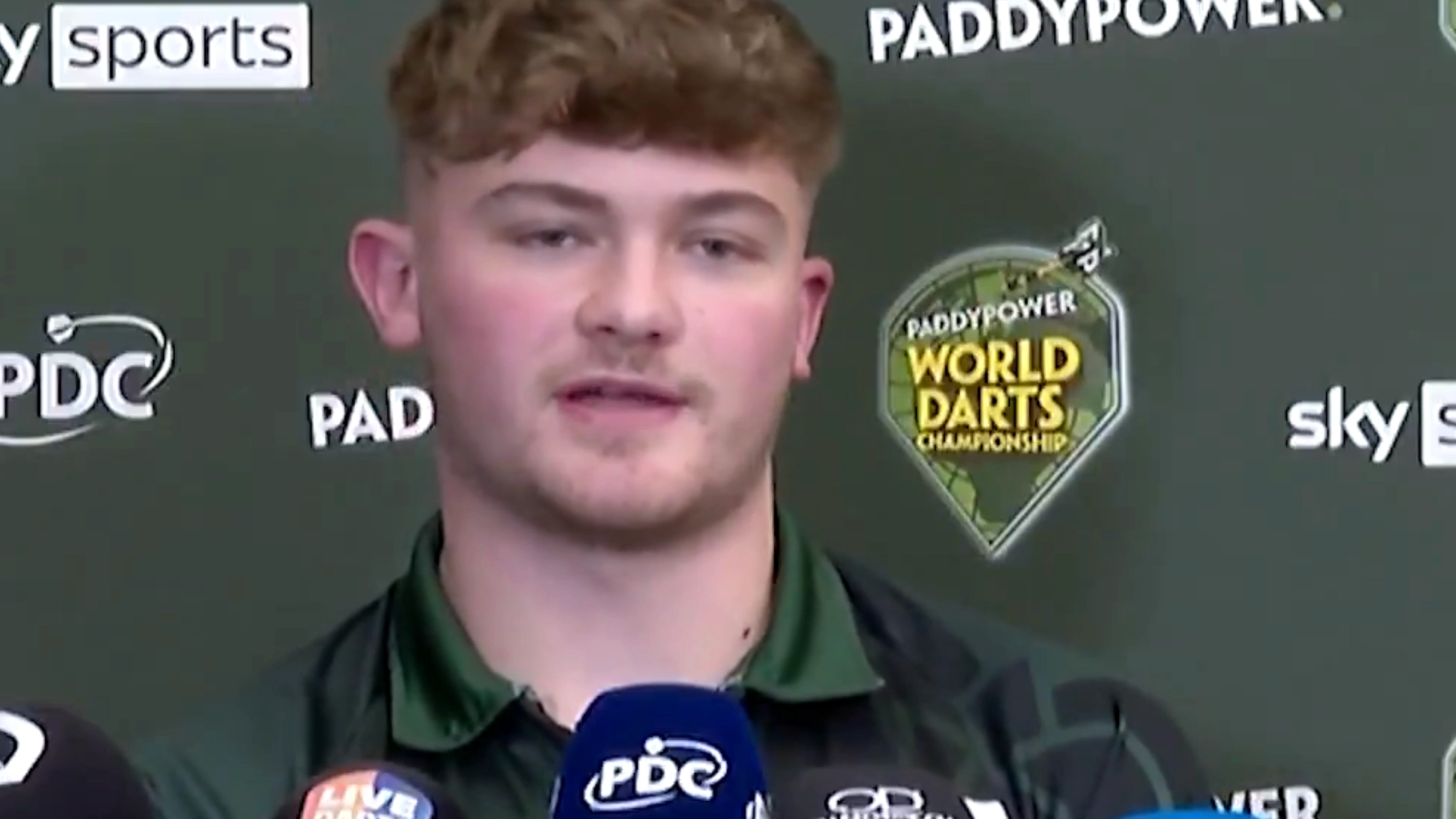 Charlie Manby 'heartbroken' after girlfriend 'stopped' from watching dream win at World Darts Championships