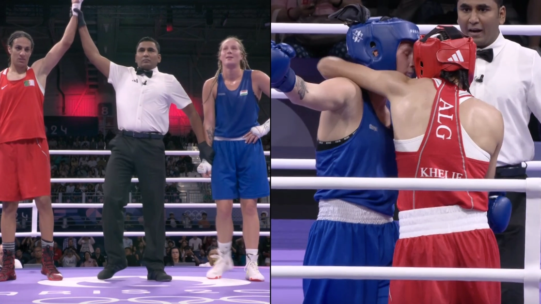 Imane Khelif wins Olympic quarter-final bout following controversy over failed gender eligibility test