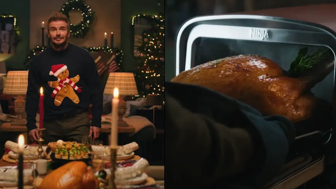 David Beckham Christmas advert reported for using 'deadly' technique to cook turkey