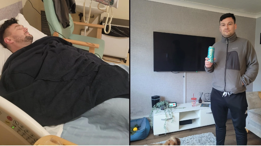Man was ‘hours away from death’ after drinking two litres of energy drinks every day for two years