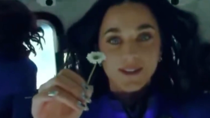 People think Flat Earth debate is over as new footage shows Katy Perry in space