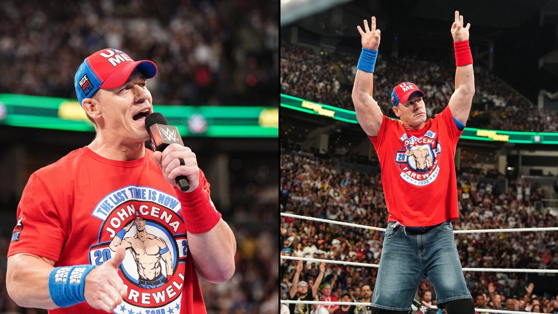Emotional moment John Cena announces retirement from wrestling