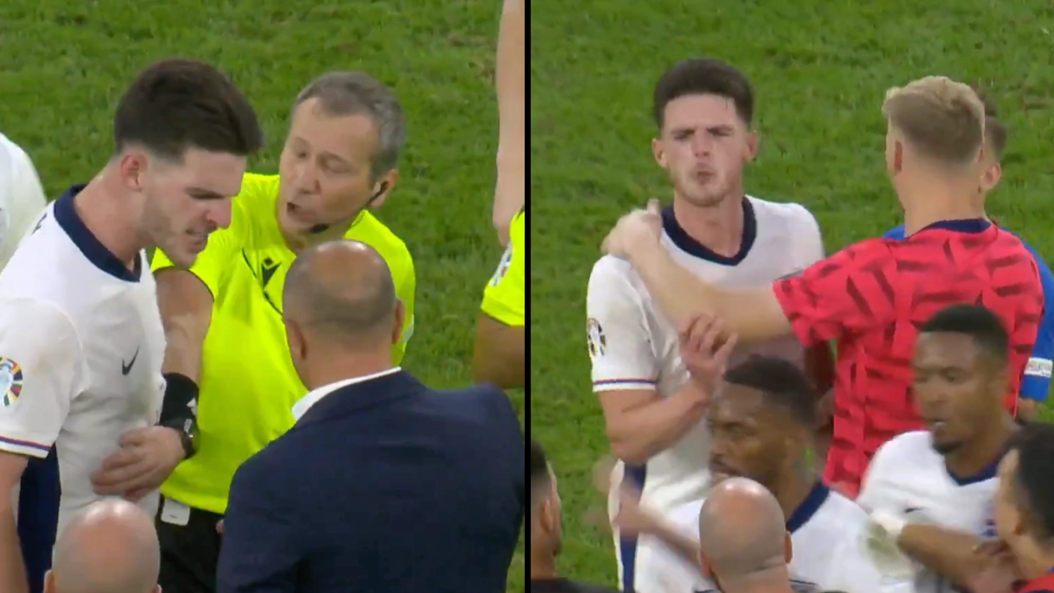 What Declan Rice said to Slovakia manager during fiery full-time exchange 'revealed'