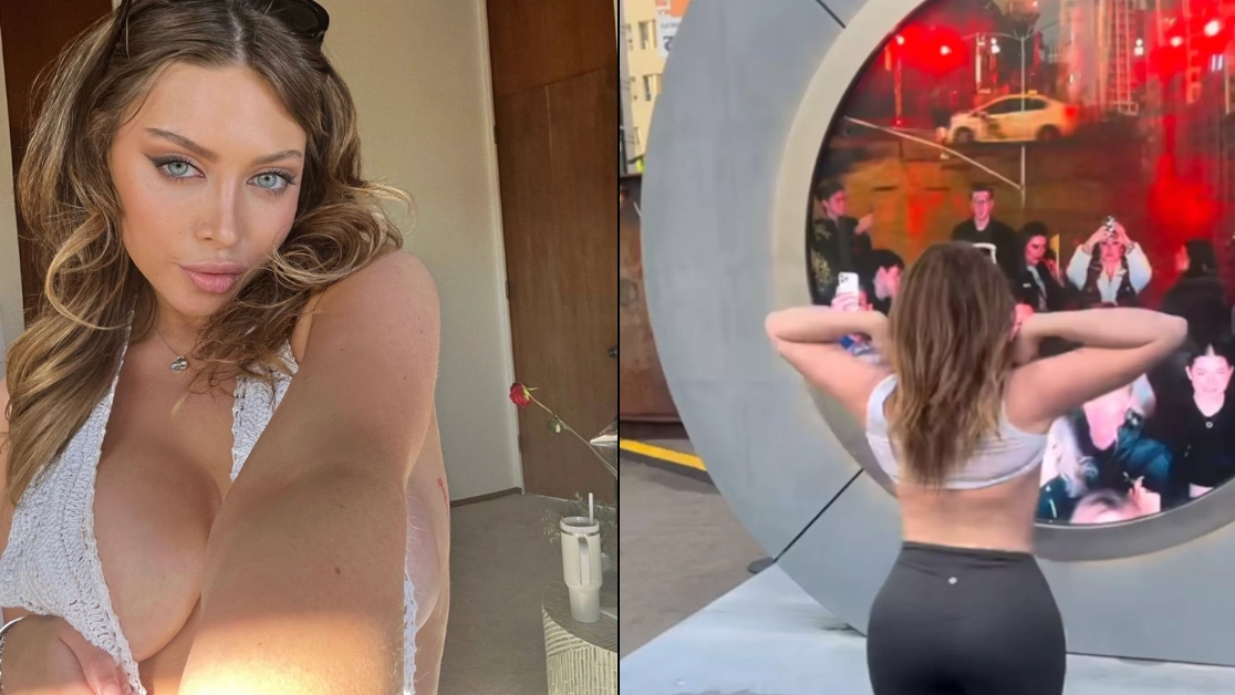 OnlyFans model who flashed Dublin from New York live-portal explains why she did it