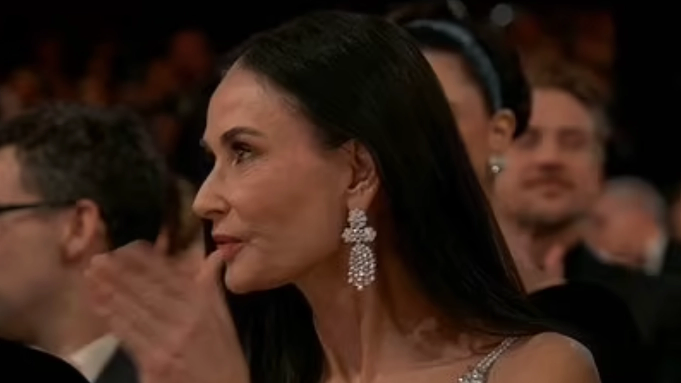 Lip reader reveals Demi Moore's one-word response to missing out on Best Actress Oscar