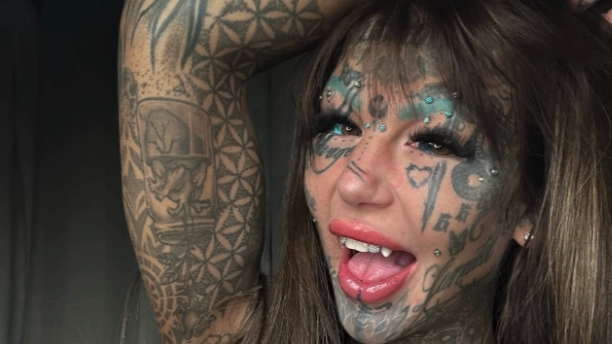 'Australia's most tattooed woman' reveals insane amount of money her extreme body modifications actually cost