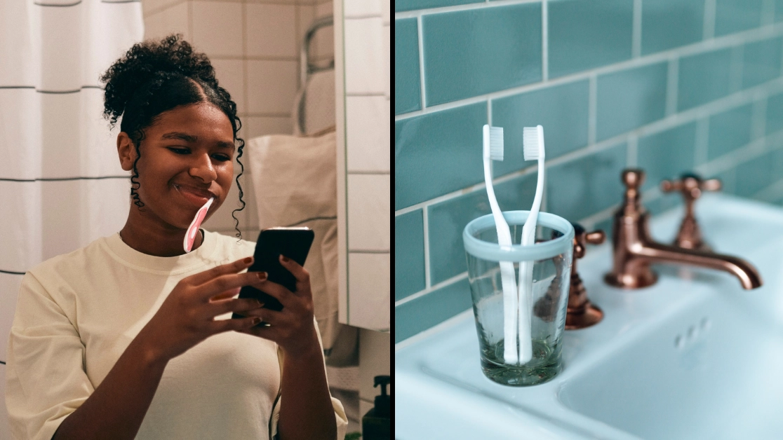 Dentist issues warning to people who regularly brush their teeth in the shower