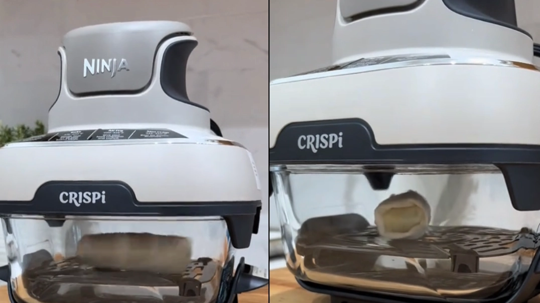Viewers left stunned after woman reveals what food cooking inside an air fryer really looks like