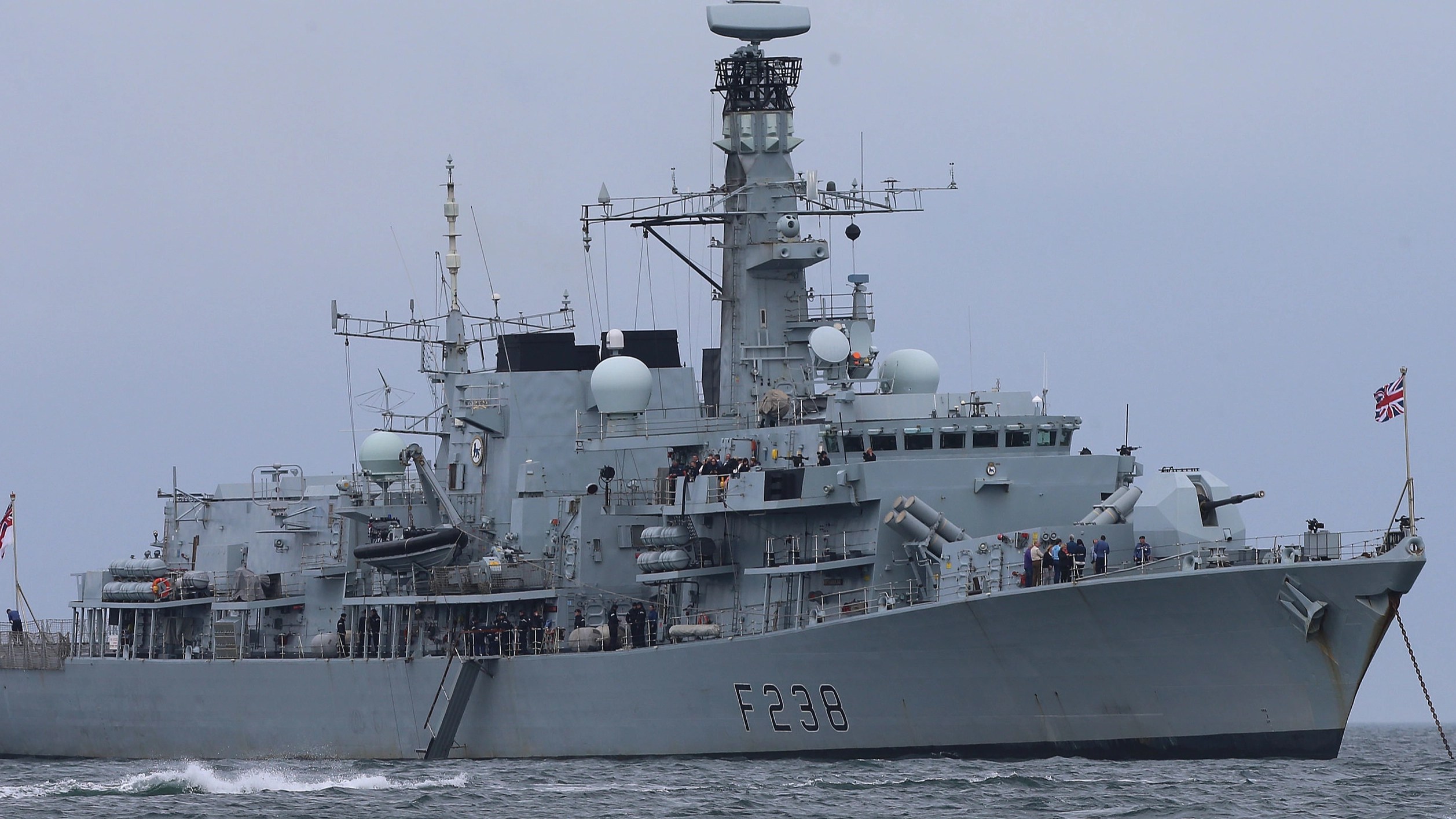 Footage Released Of Shocking Moment British Navy Ship Hit Russian Submarine