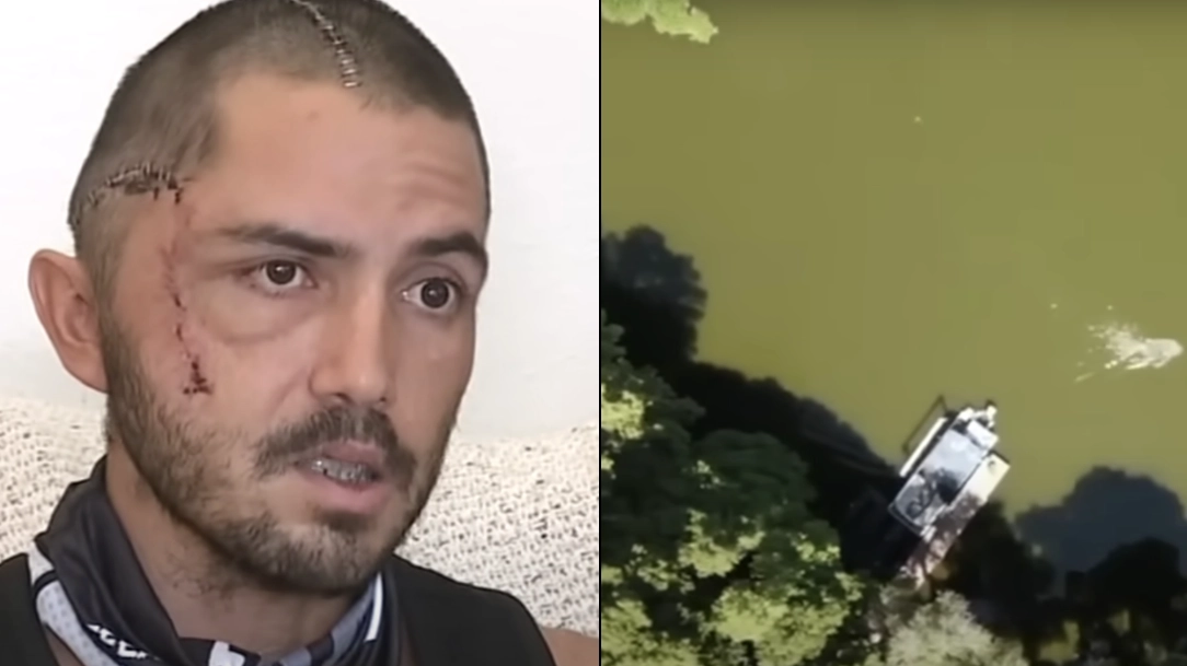 Man admits he 'shouldn't be alive' following brutal alligator attack caught on drone camera