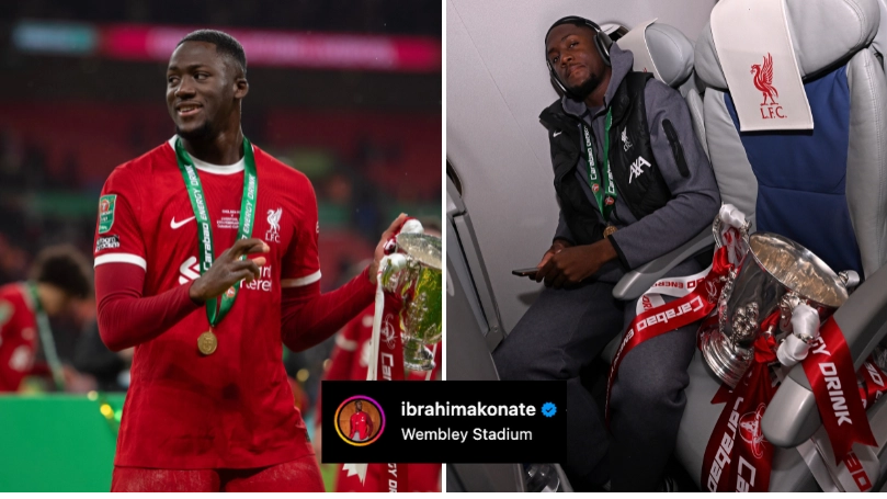 Ibrahima Konate brilliantly hits back at Chelsea fan on Instagram