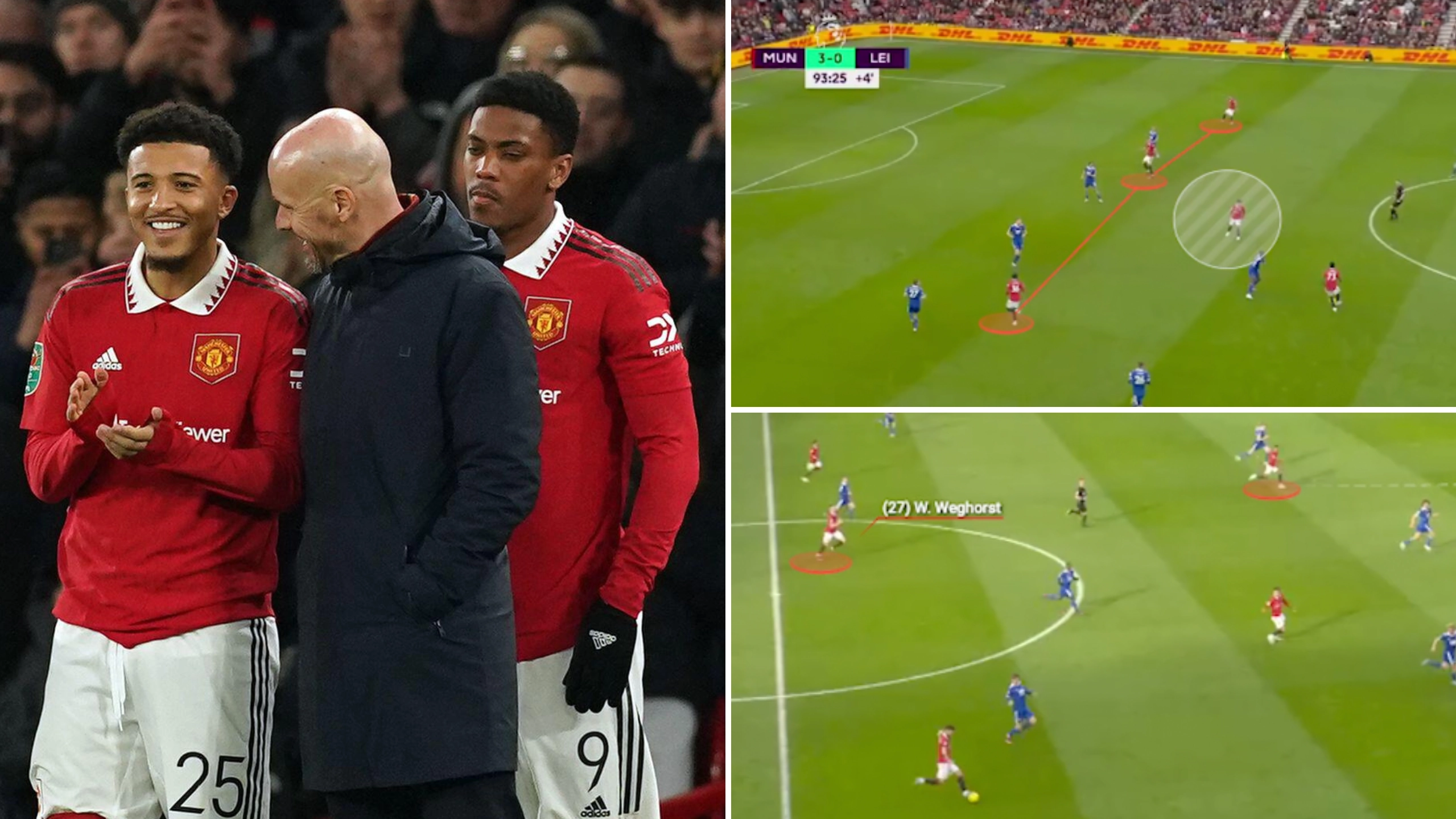 Fascinating analysis of Jadon Sancho and Wout Weghorst's roles at Man Utd proves Erik ten Hag is a tactical genius