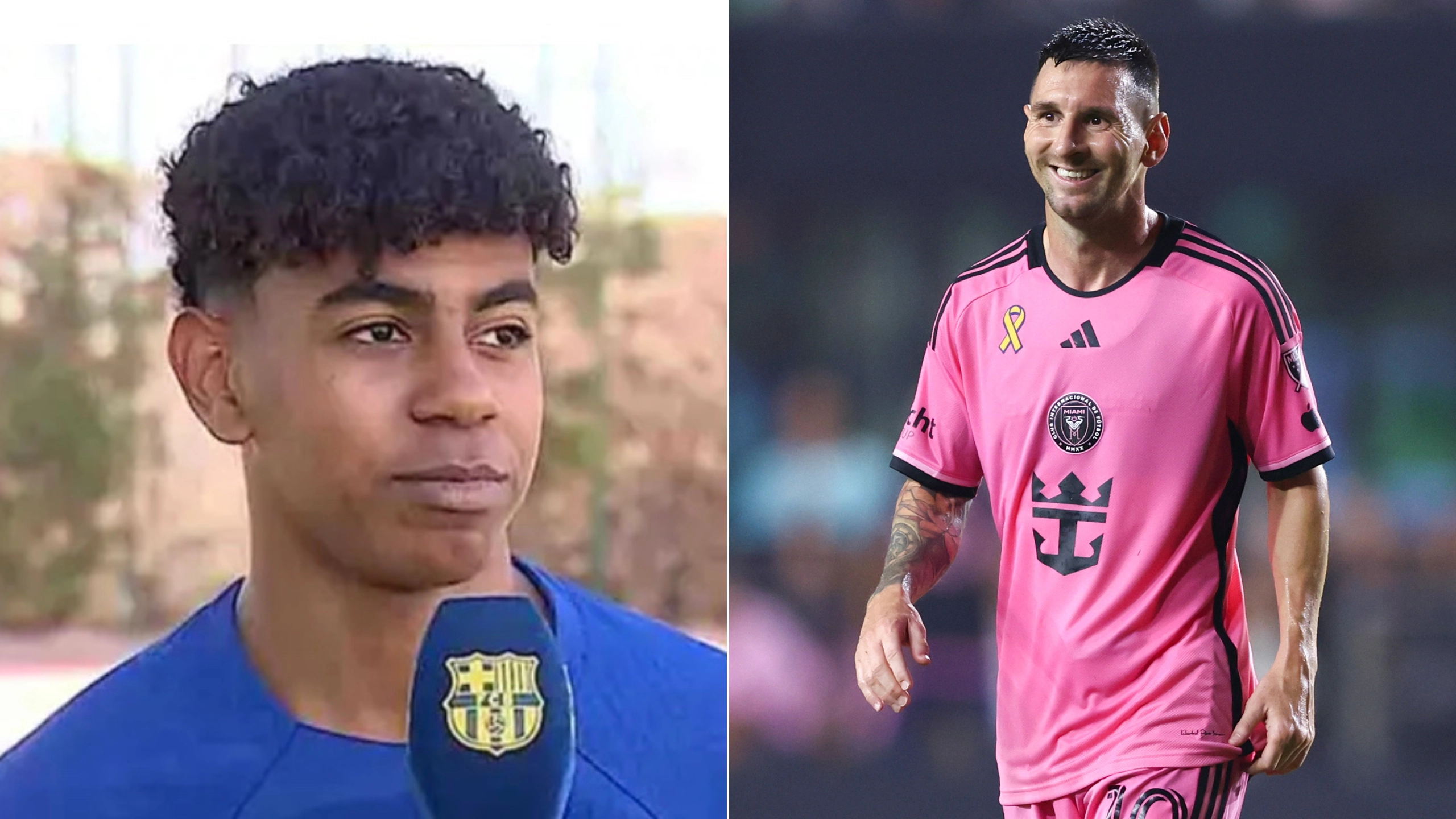 Lamine Yamal dropped the coldest response after being asked about photo with Lionel Messi as a baby during TV interview