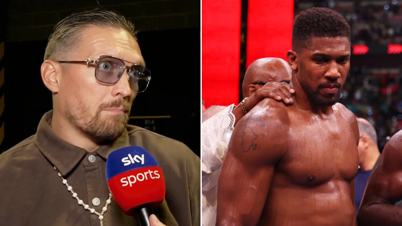 Oleksandr Usyk's immediate reaction to AJ loss speaks volumes