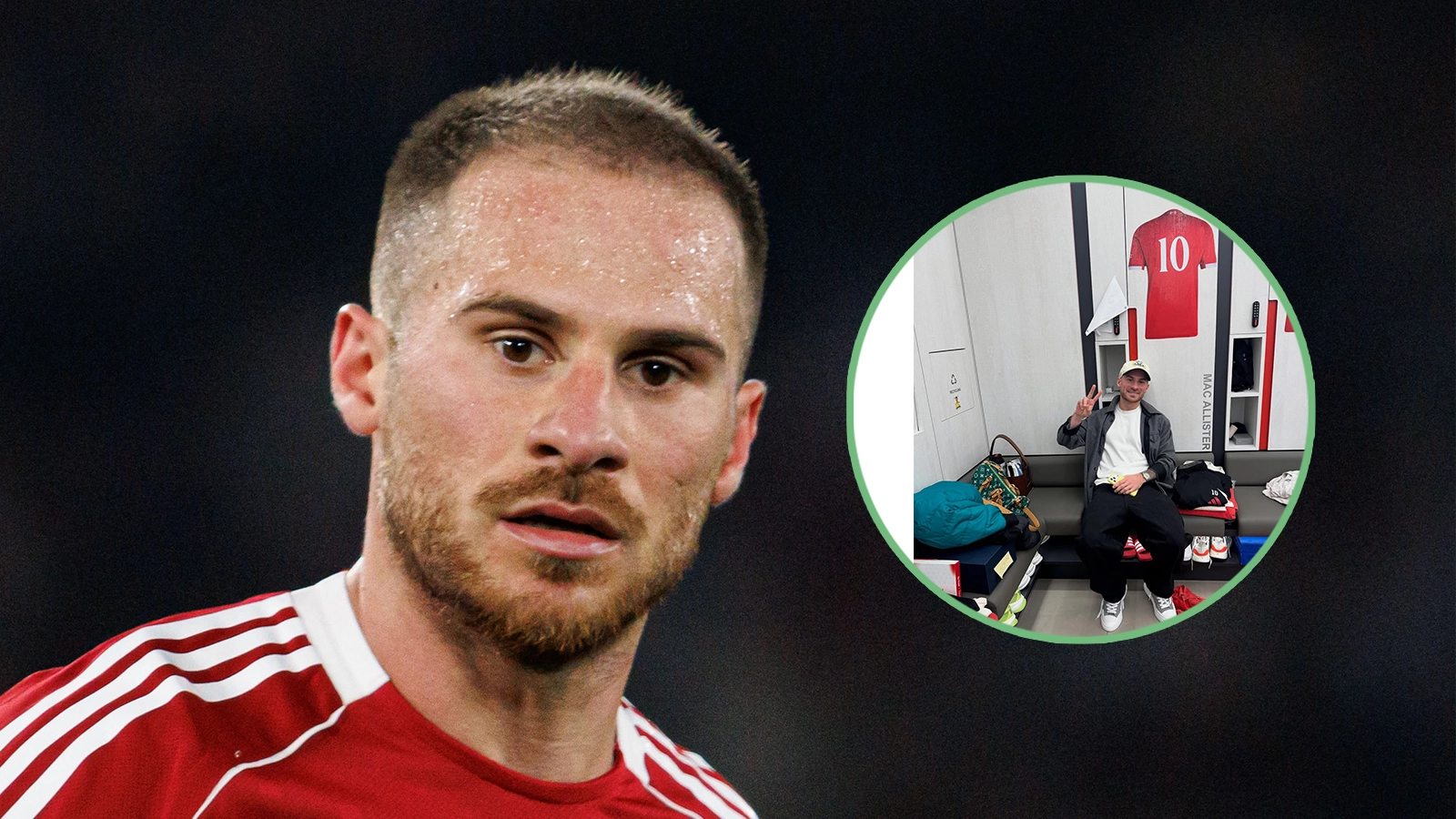 Ibrahima Konate's picture of Alexis Mac Allister goes viral after fans spot former player on dressing room bin