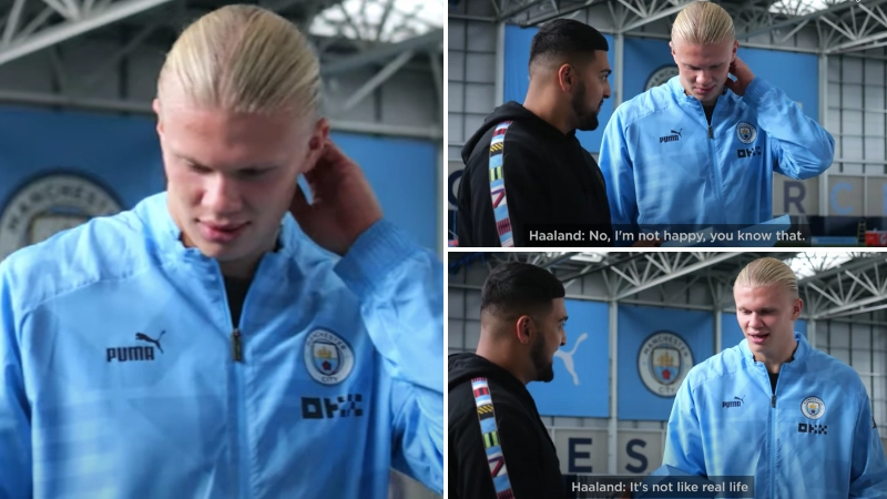 Erling Haaland's reaction to FIFA 23 card shows his mentality is unrivalled