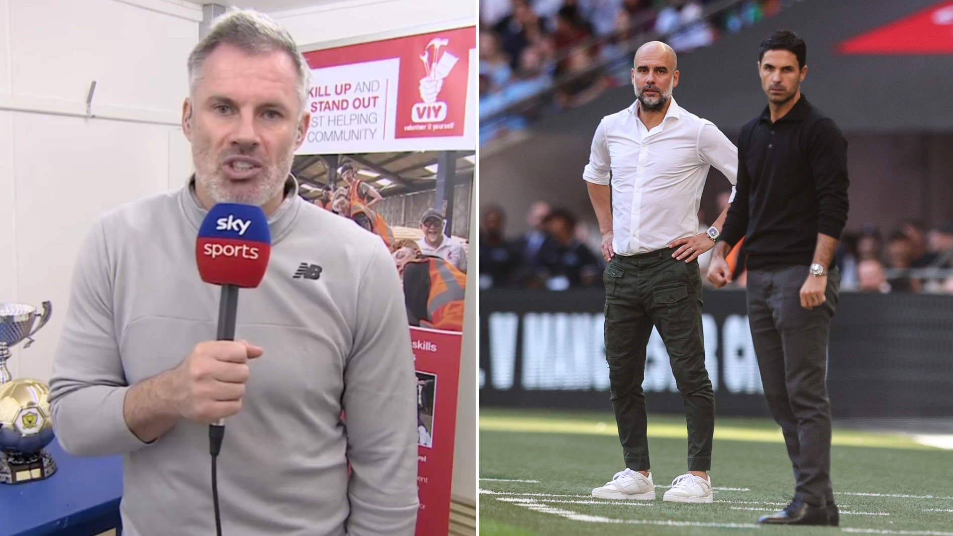 Jamie Carragher makes bold Arsenal vs Man City prediction as Liverpool title claim made