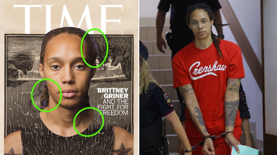 Fans Accuse TIME Magazine Of 'High School Photoshop' Job On Brittney Griner Cover