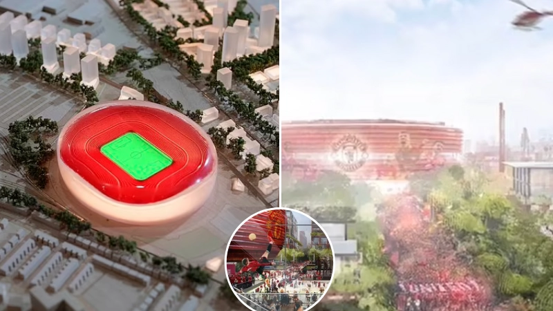 Crazy first images of Man United's proposed new £2bn stadium have been revealed