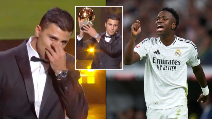 Rodri aimed savage eight-word dig at Vinicius Jr during his Ballon d'Or acceptance speech