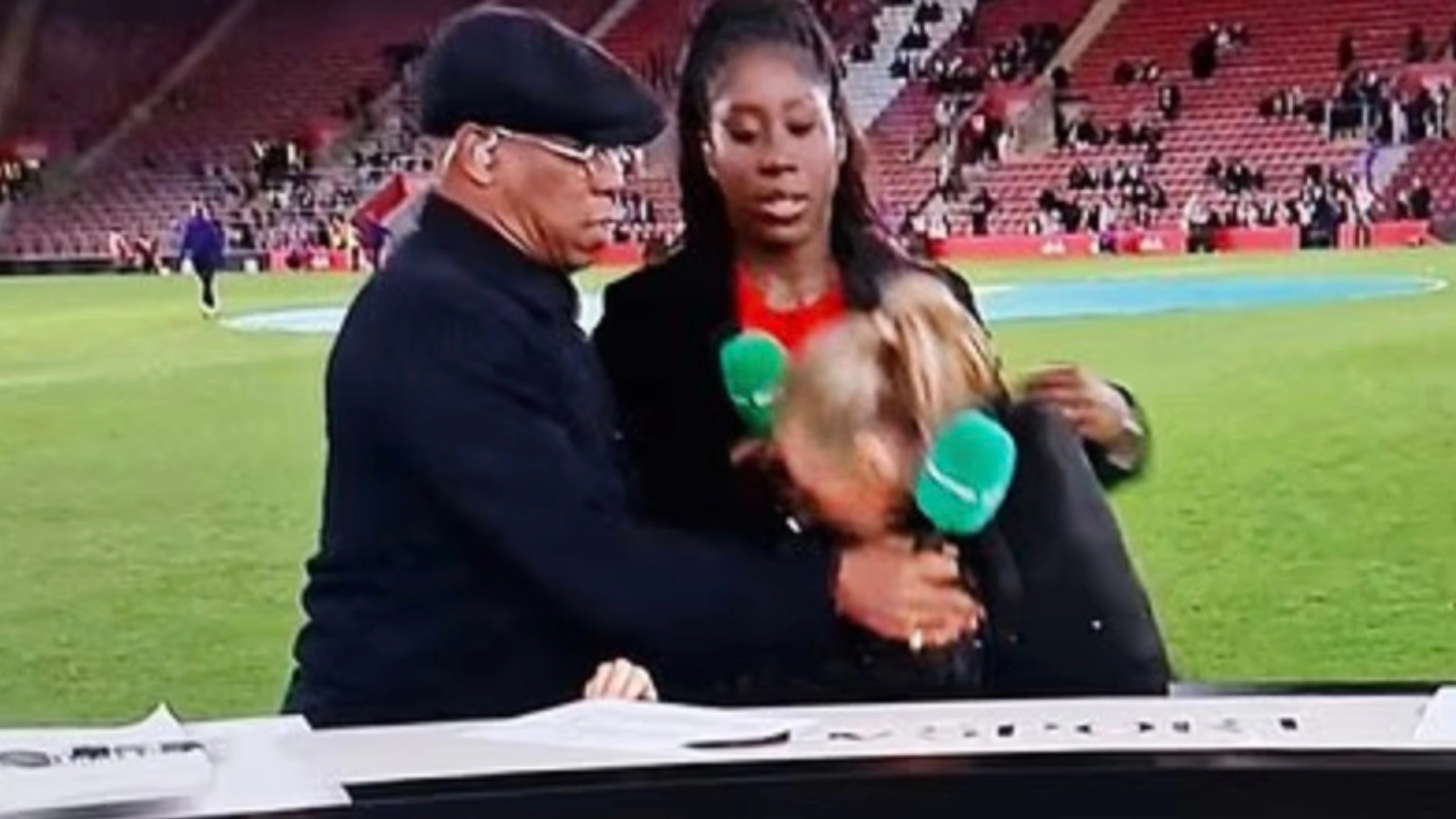 Laura Woods Appears To Collapse Live On-Air As Ian Wright Moves In To Catch Her