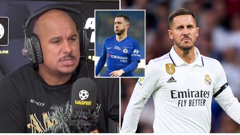 Gabby Agbonlahor tells Eden Hazard to retire and calls him 'one of the biggest flops in Real Madrid's history.'