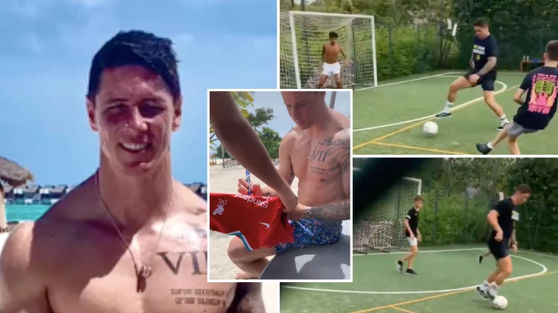 Liverpool Fans Run Into Fernando Torres On Holiday, He's An Absolute Unit These Days