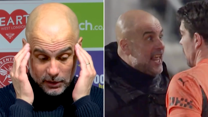 Pep Guardiola reveals what he said to Stefan Ortega in extraordinary post-match rant after Brentford draw