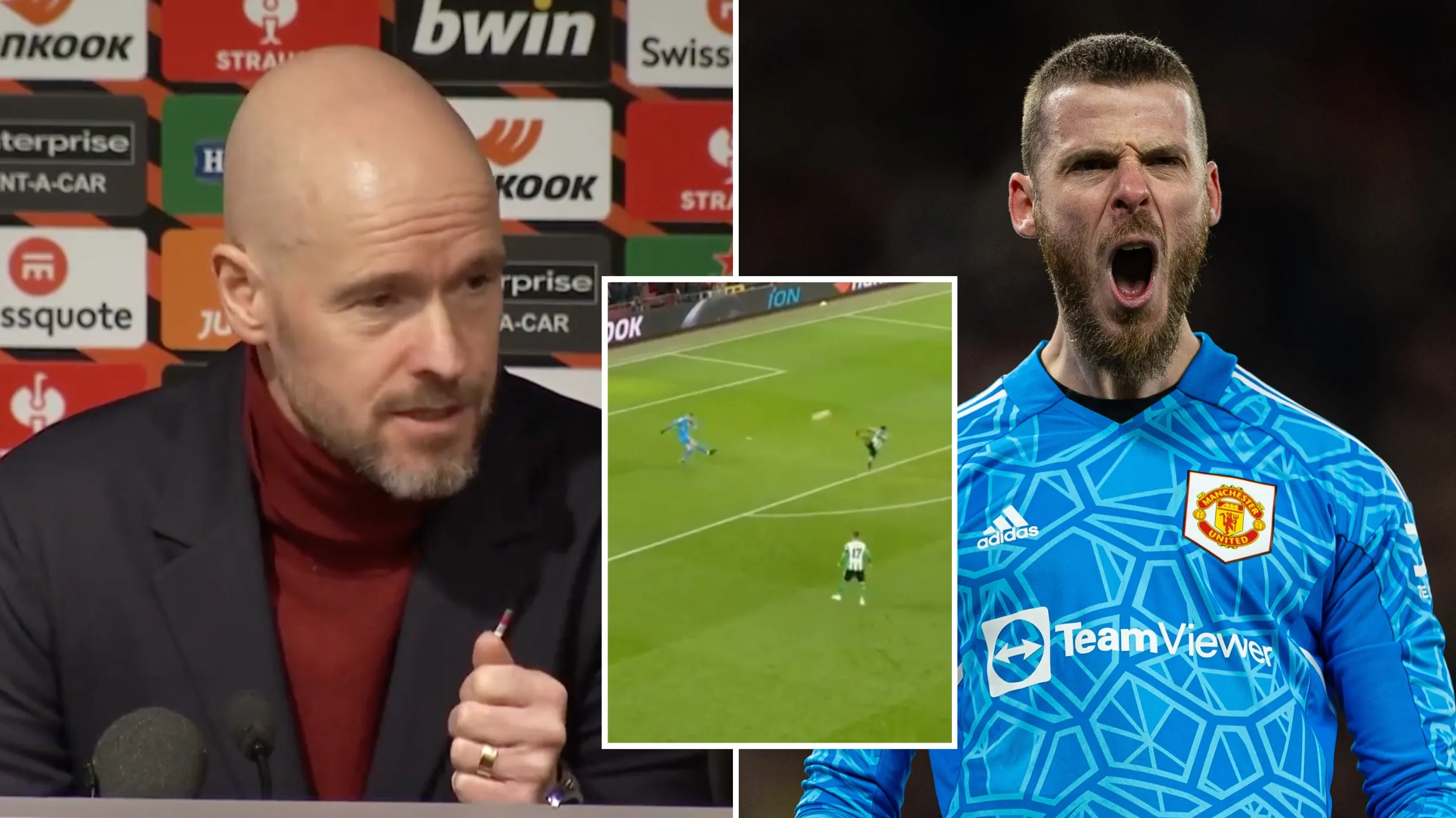 Fans say Erik ten Hag 'sounds like Jurgen Klopp' after he makes 'excuses' for David de Gea's distribution