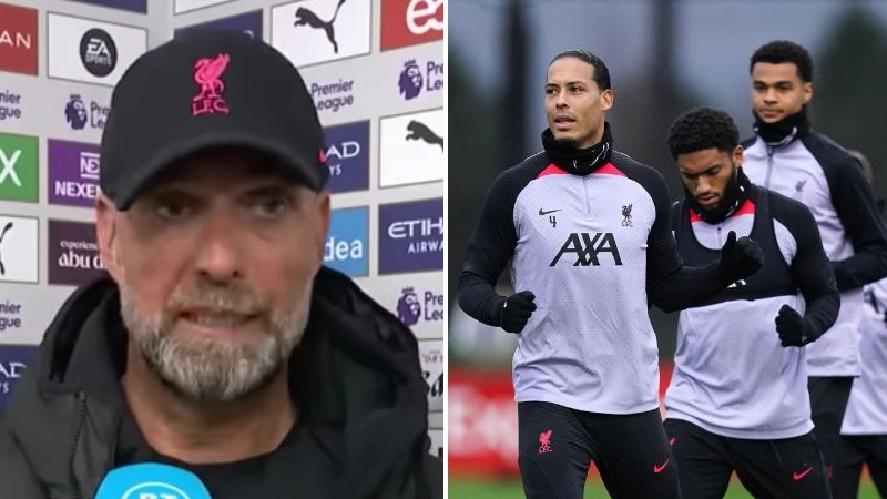 Klopp hints at Liverpool line-up for Arsenal clash by defending maligned duo