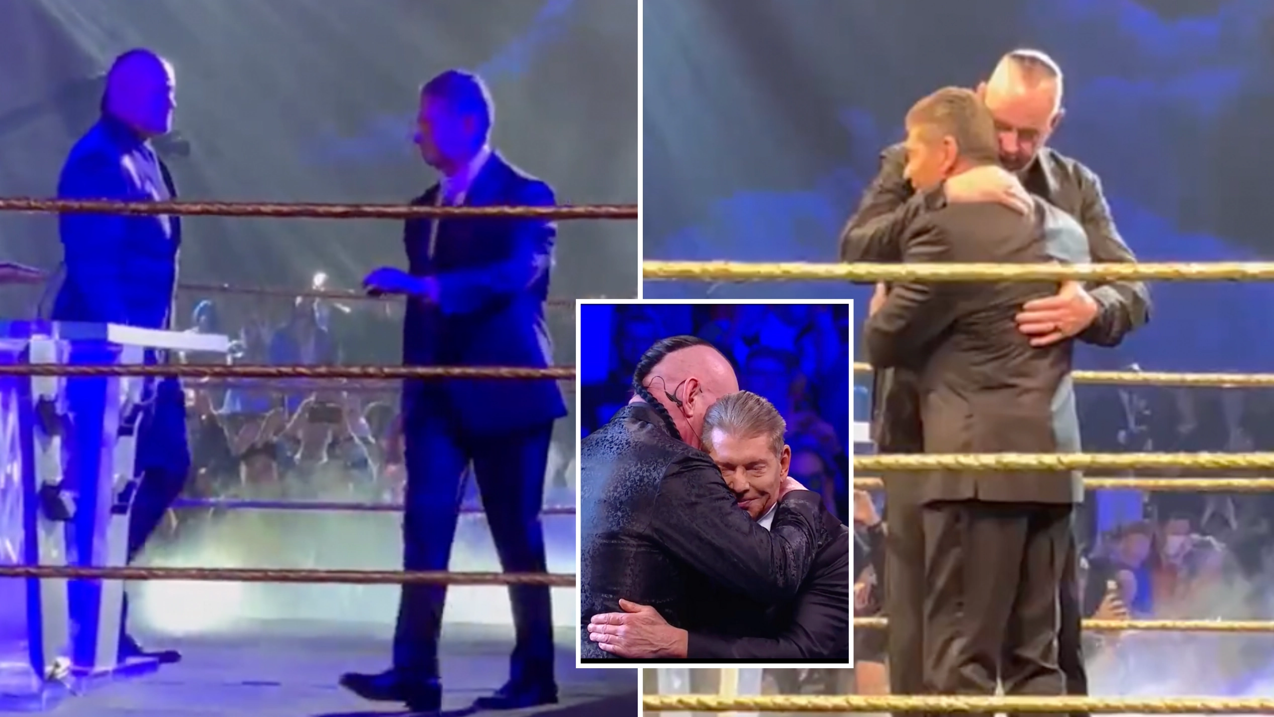 Ringside Footage Of The Undertaker's Emotional Hall Of Fame Embrace With Vince McMahon Has Emerged
