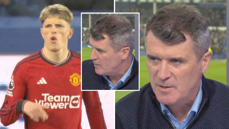 Roy Keane's brilliant reaction to Alejandro Garnacho's Manchester United stunner vs Everton