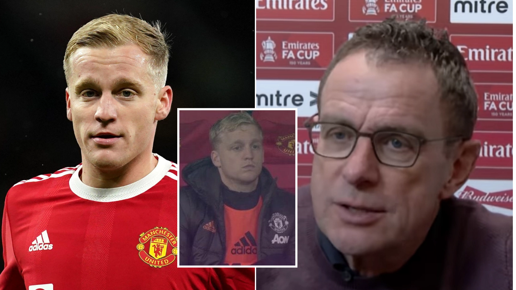 Man United Fans Fuming At Ralf Rangnick's Assessment Of Donny van de Beek's Contribution Against Villa
