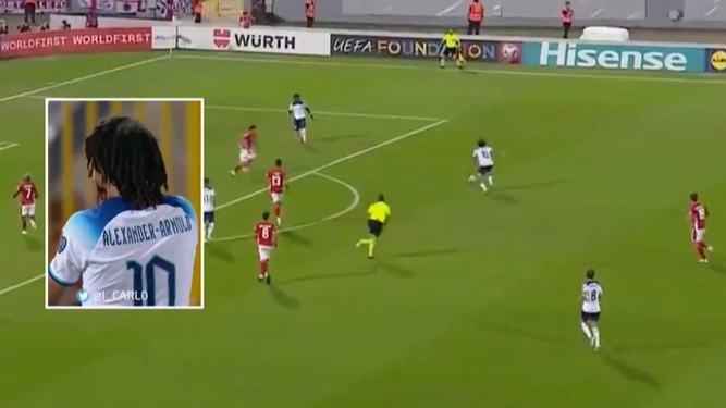 Trent Alexander Arnold scores stunning goal for England against Malta