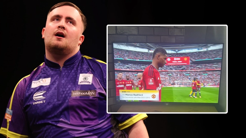 Luke Littler was forced to watch FA Cup final from home 'for own safety'