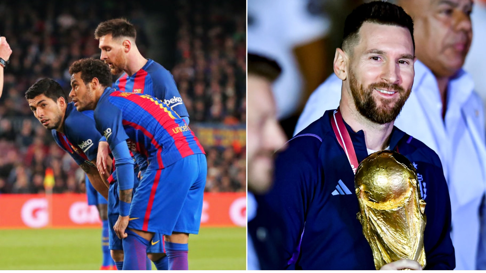 Lionel Messi has named his 10 favourite teammates throughout his career