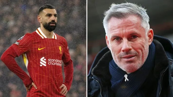 Mo Salah aims savage dig at Jamie Carragher while MNF is on-air and social media has gone into meltdown