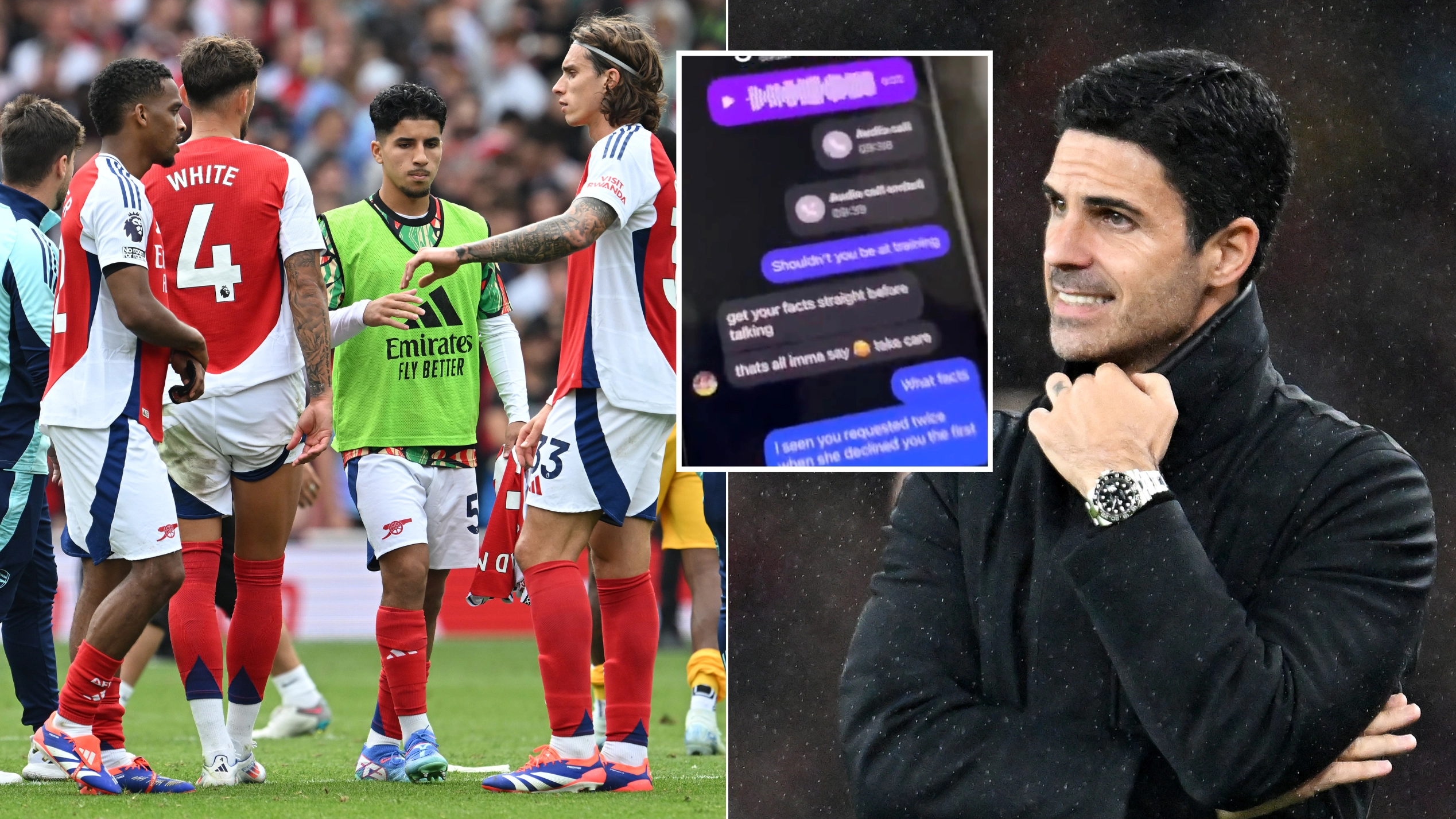 Arsenal player called out for 'messaging' TikToker's girlfriend and even replied to her boyfriend
