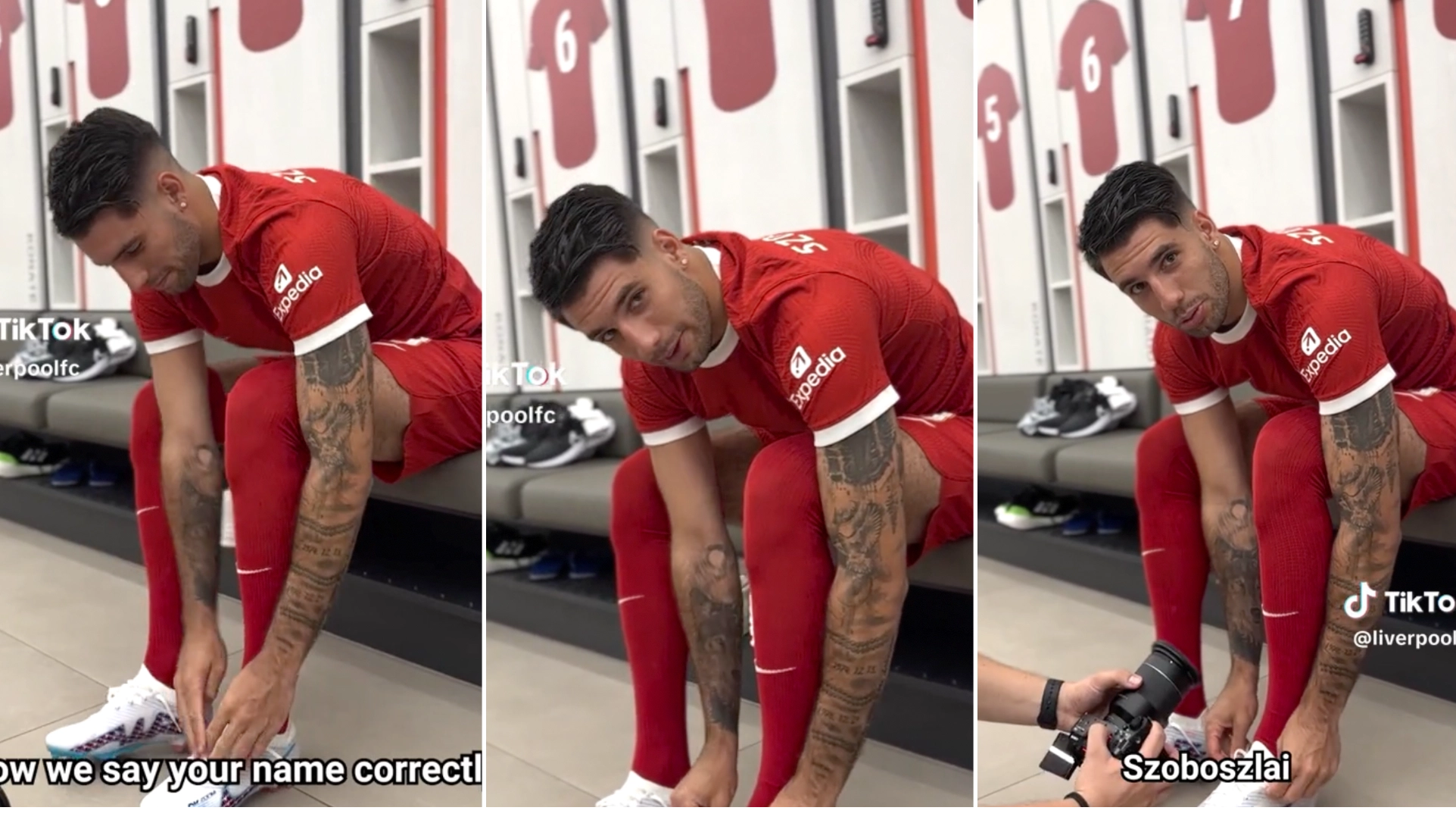 Dominik Szoboszlai shows Liverpool fans they've been saying his name wrong