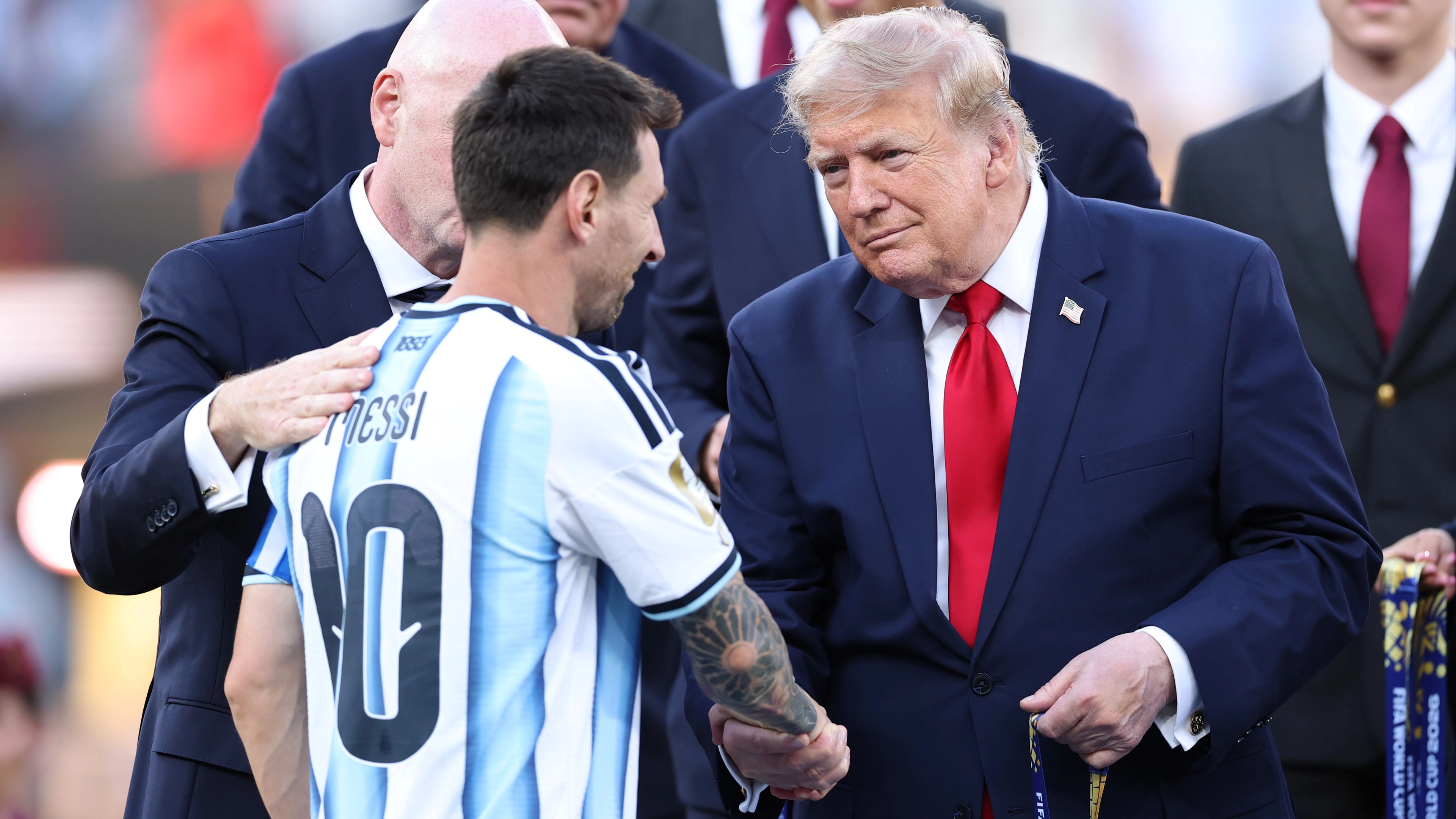 Lip reader works out what Donald Trump said to every Spain and Argentina player at World Cup final