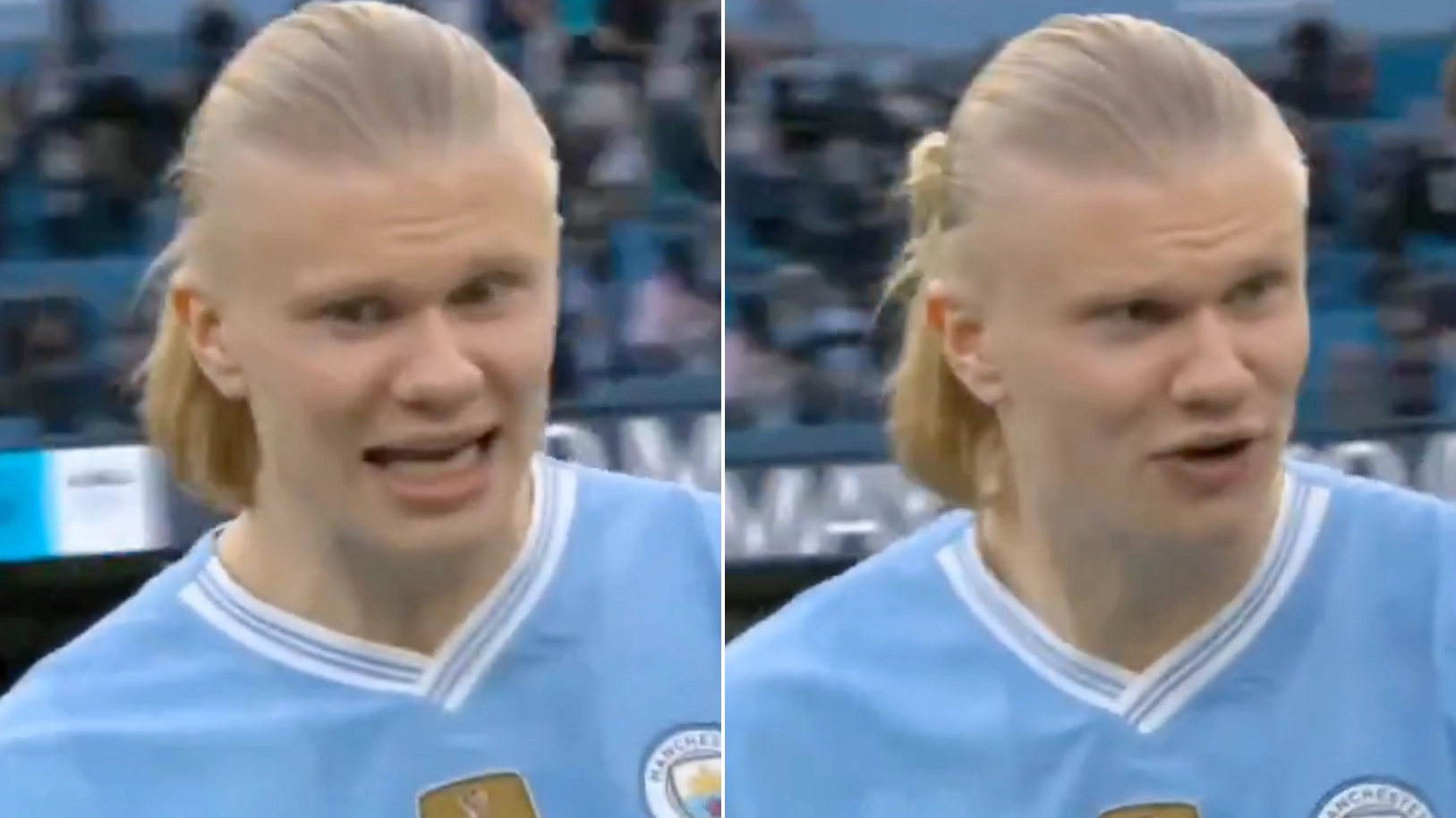 Erling Haaland's X-rated comment to teammate spotted in Wolves win
