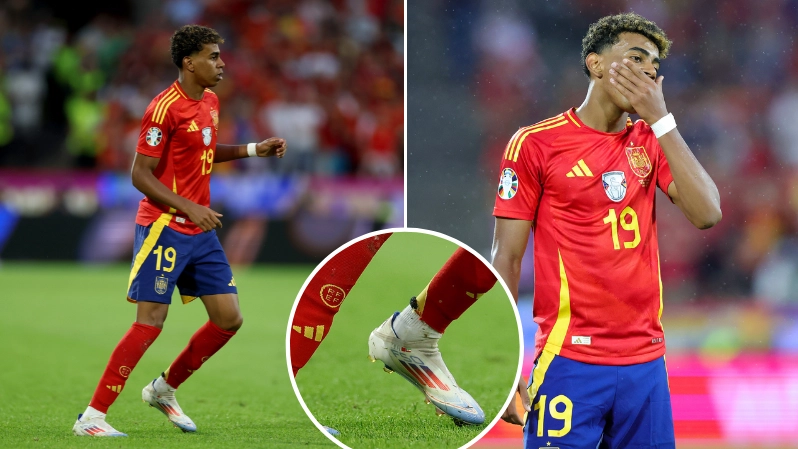 Why Spain wonderkid Lamine Yamal wears two other countries' flags on his boots