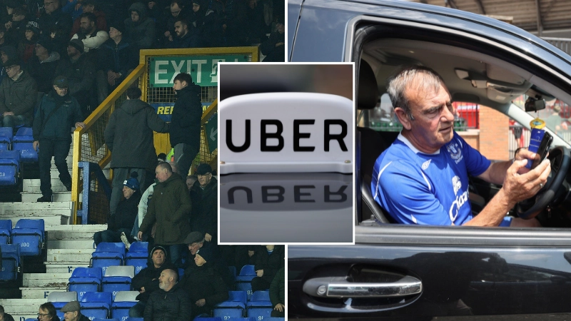 Everton fan left 4-1 Brighton thrashing early, so did his Uber driver